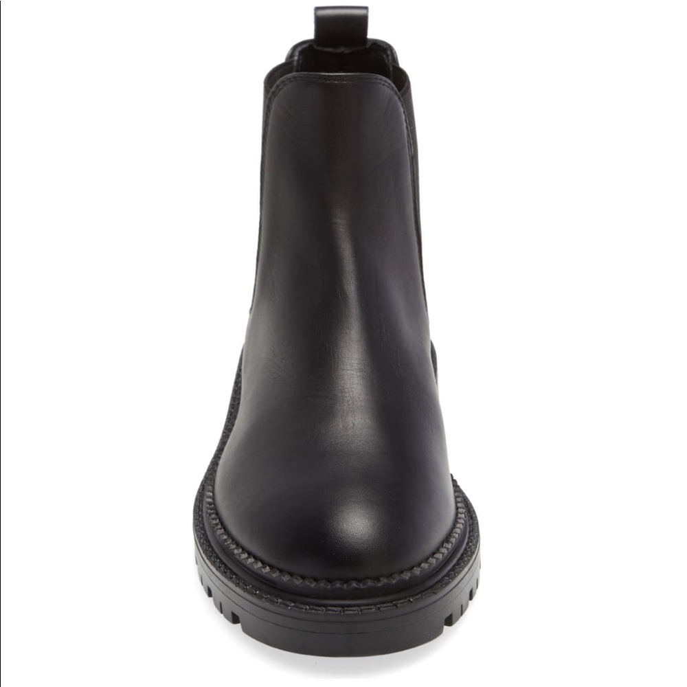 AGL Leather Lug Sole Platform Chelsea Combat Boot - Picture 4 of 6